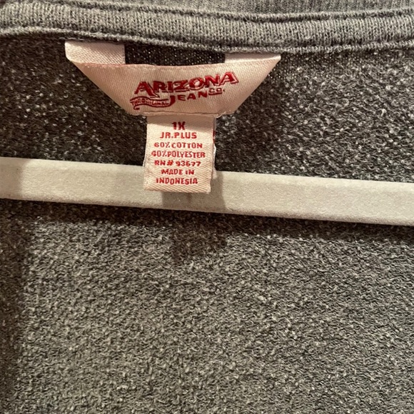 Arizona Shirt Juniors Plus Size 1X - Picture 4 of 9